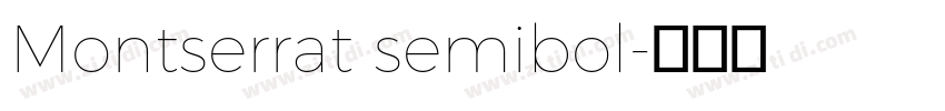 Montserrat semibol字体转换